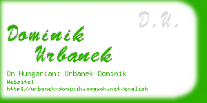 dominik urbanek business card